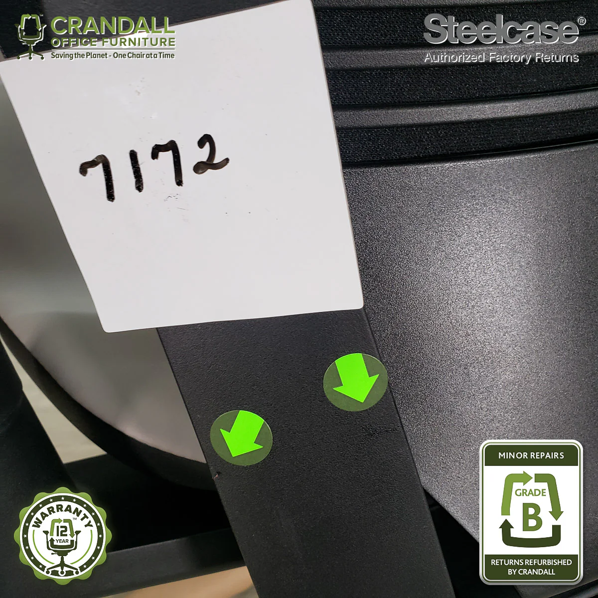 7172 - Steelcase Gesture - Grade B **CLOSEOUT - NO RETURNS** - Image 4