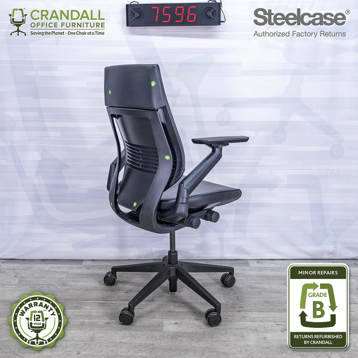 7596 - Steelcase Gesture - Grade B **CLOSEOUT - NO RETURNS** - Image 2