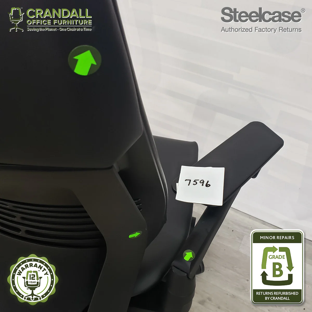 7596 - Steelcase Gesture - Grade B **CLOSEOUT - NO RETURNS** - Image 3