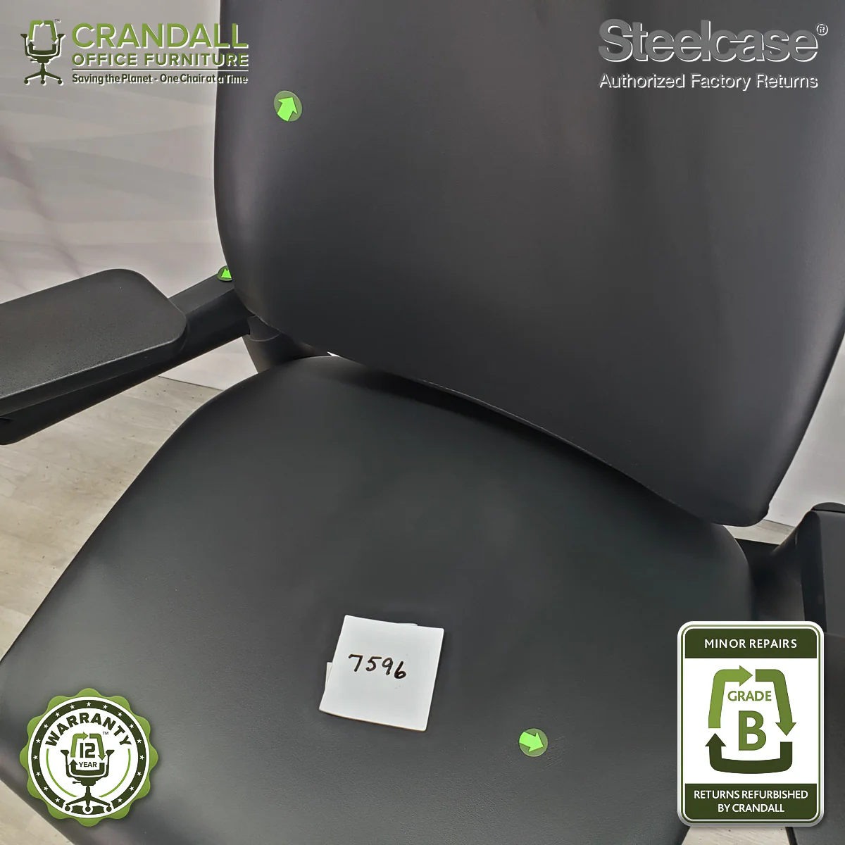 7596 - Steelcase Gesture - Grade B **CLOSEOUT - NO RETURNS** - Image 4