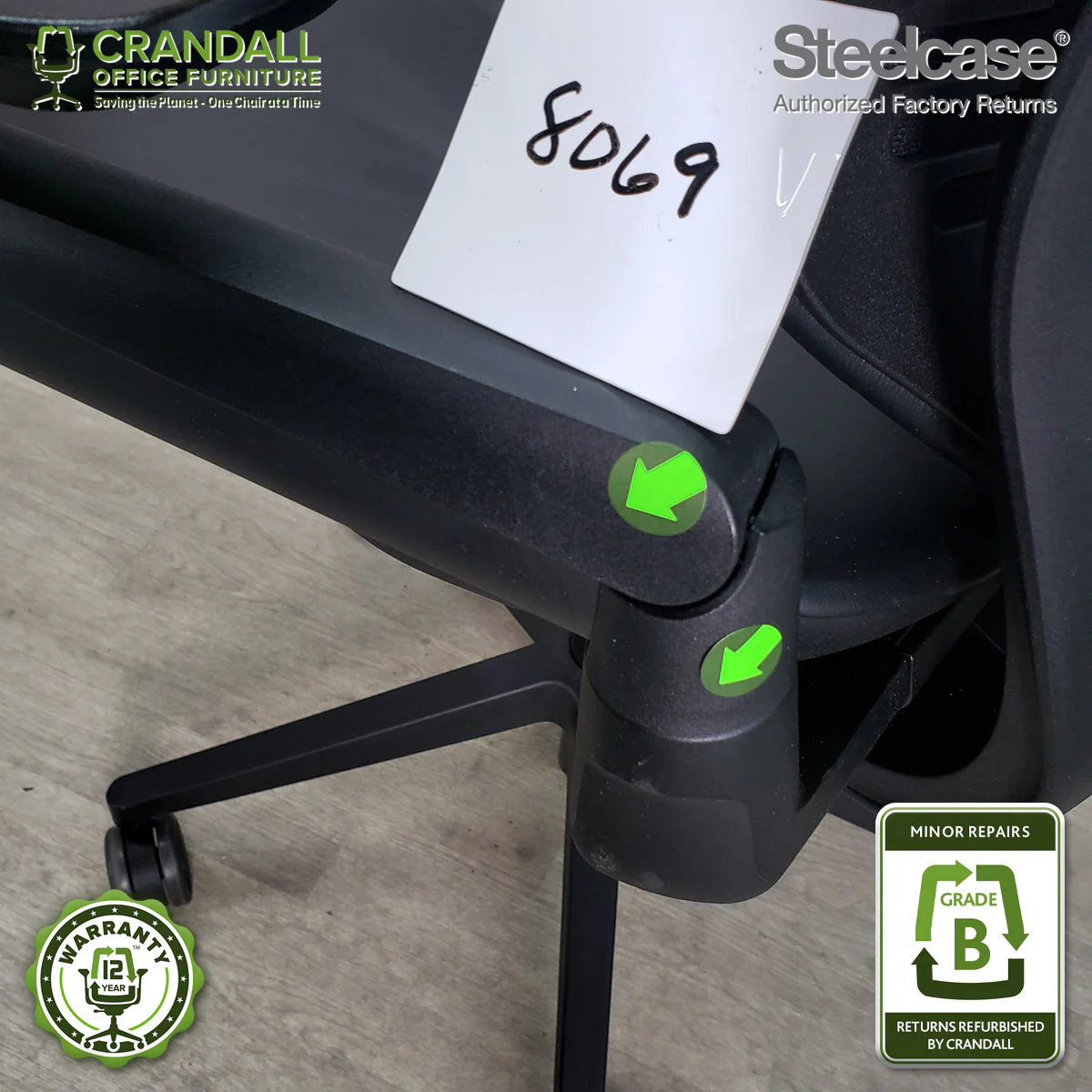 8069 - Steelcase Gesture - Grade B **CLOSEOUT - NO RETURNS** - Image 3