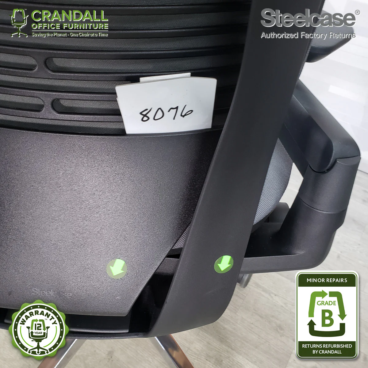 8076 - Steelcase Gesture - Grade B - Image 3