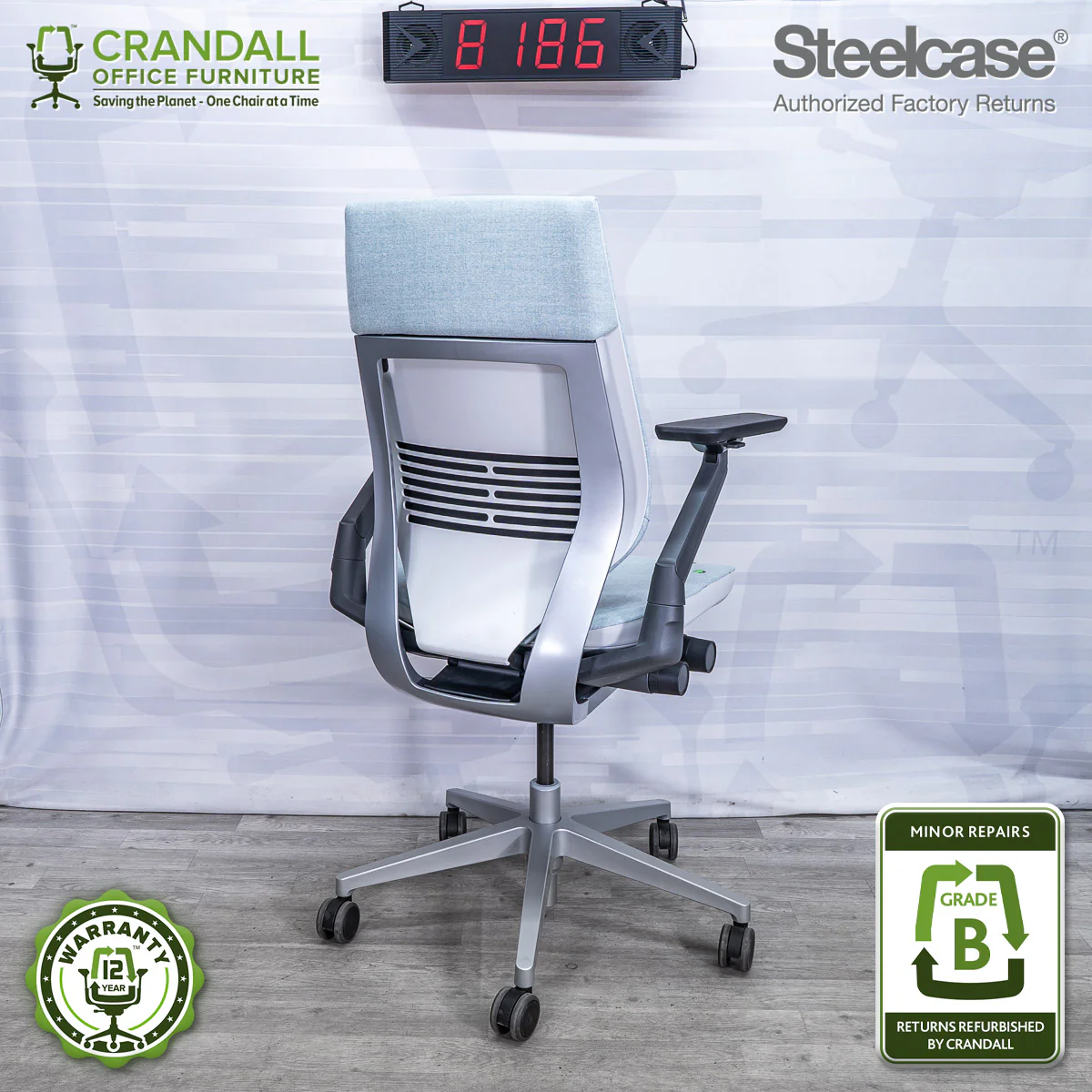 8186 - Steelcase Gesture - Grade B **CLOSEOUT - NO RETURNS** - Image 2