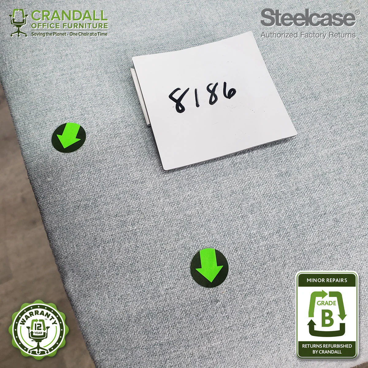 8186 - Steelcase Gesture - Grade B **CLOSEOUT - NO RETURNS** - Image 4
