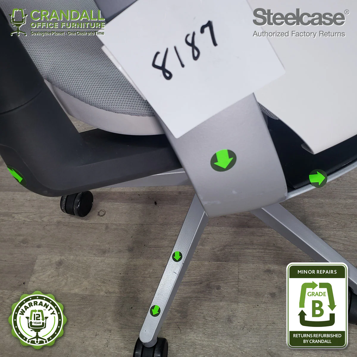 8187 - Steelcase Gesture - Grade B **CLOSEOUT - NO RETURNS** - Image 3
