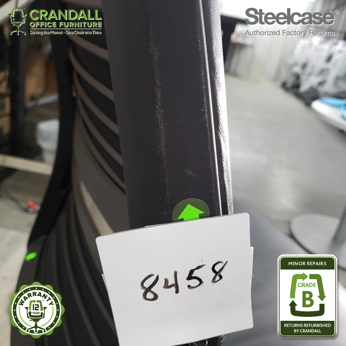 8458 - Steelcase V2 Think - Grade B - Image 4