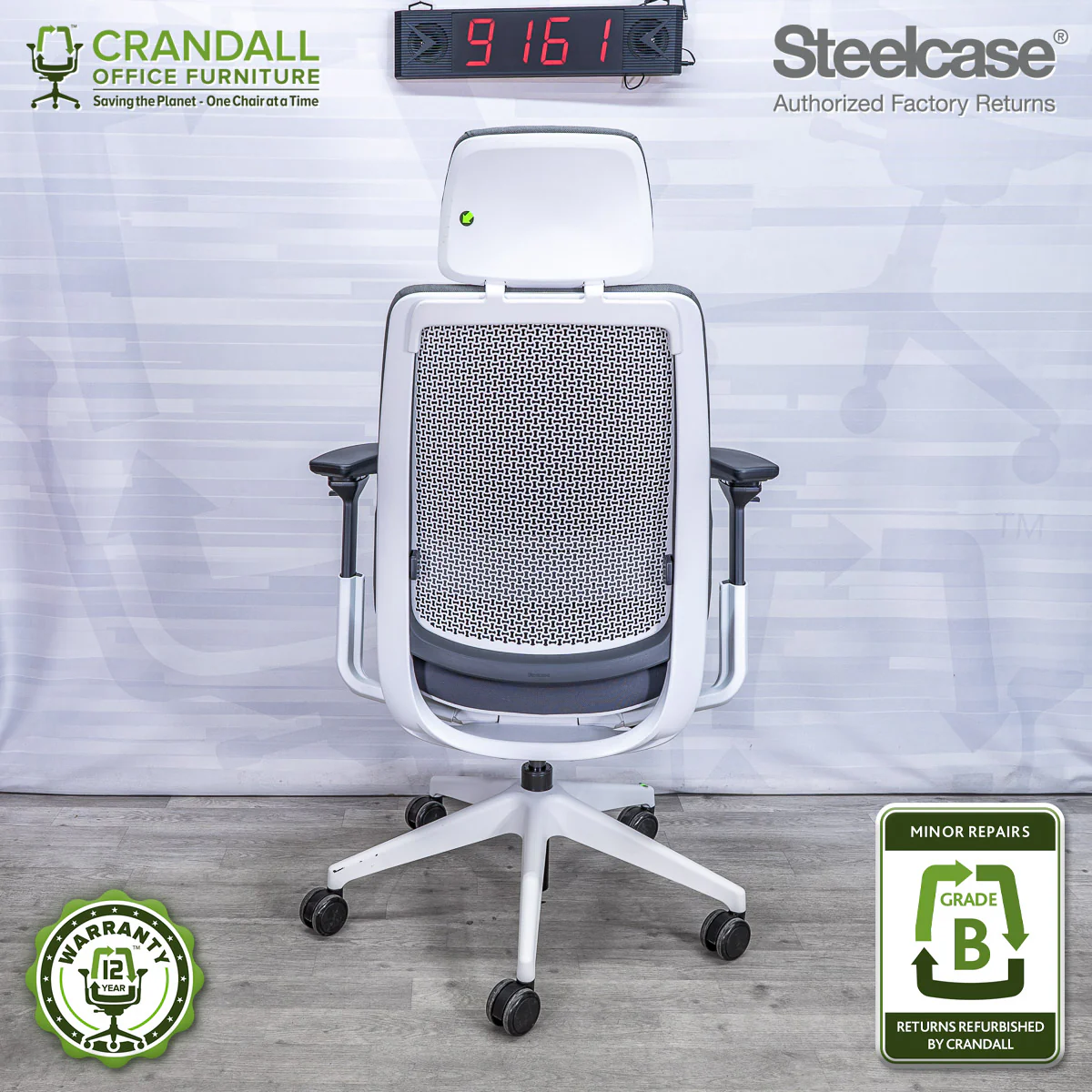 9161 - Steelcase Series 2 with Headrest - Grade B - Image 2