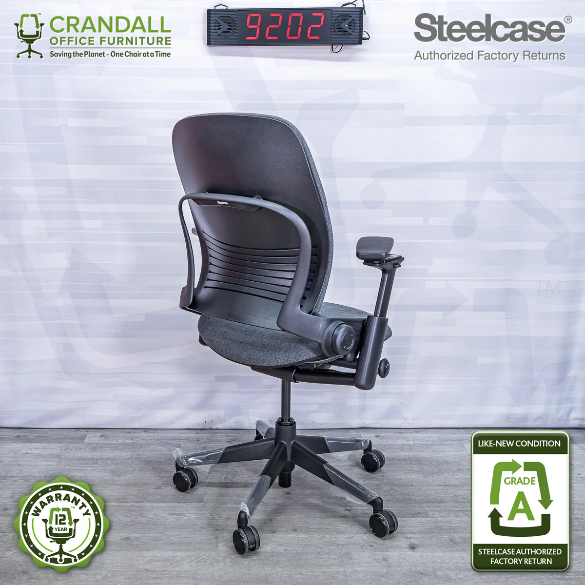 9202 - Steelcase V2 Leap - Grade A - Image 2