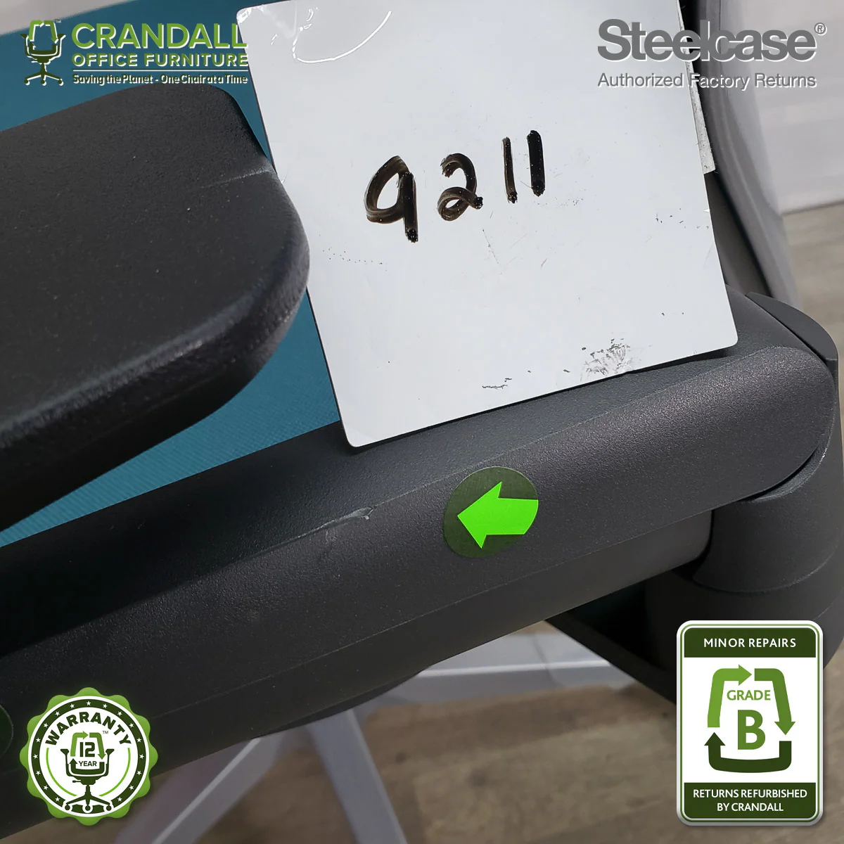 9211 - Steelcase Gesture - Grade B **CLOSEOUT - NO RETURNS** - Image 4