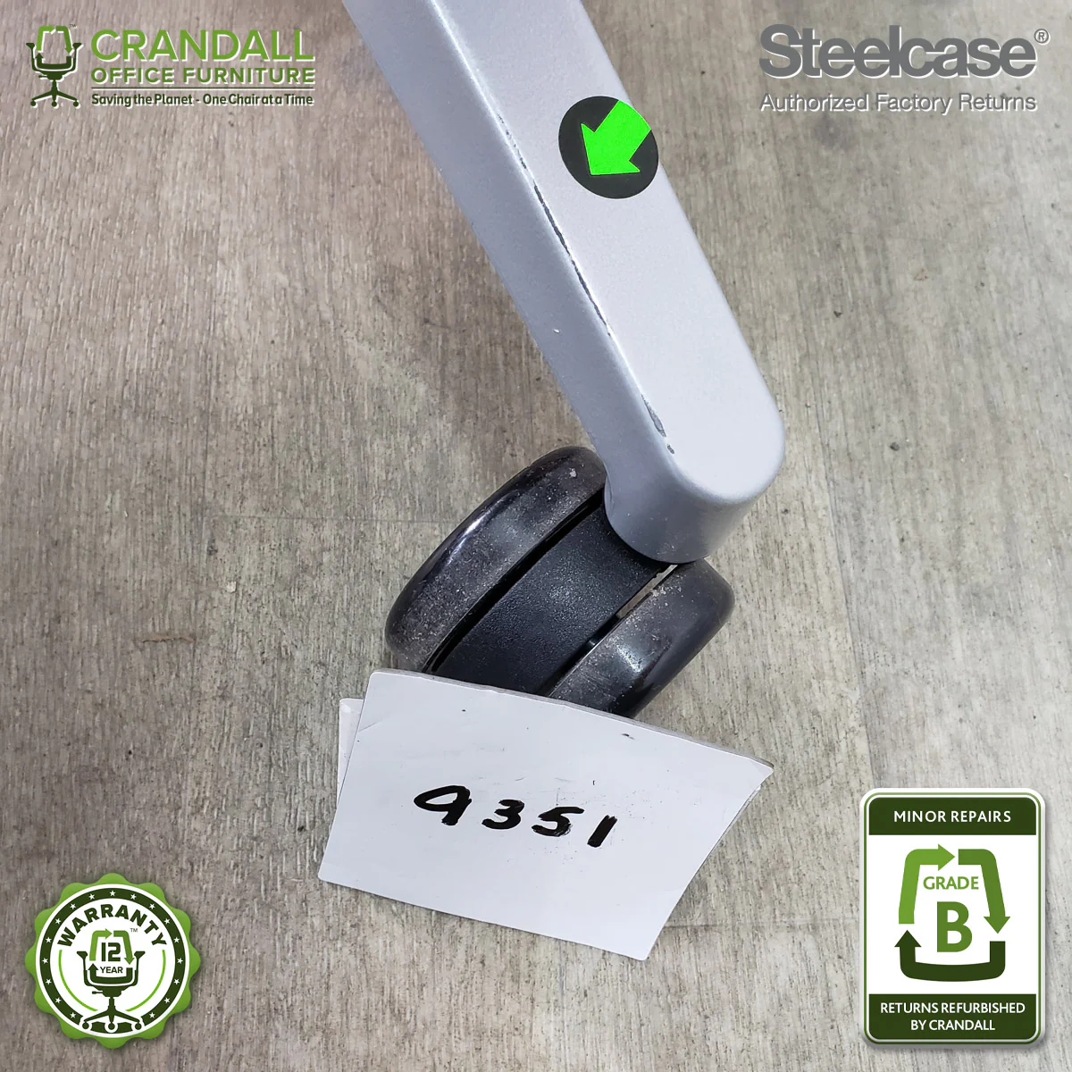 9351 - Steelcase Gesture - Grade B **CLOSEOUT - NO RETURNS** - Image 3