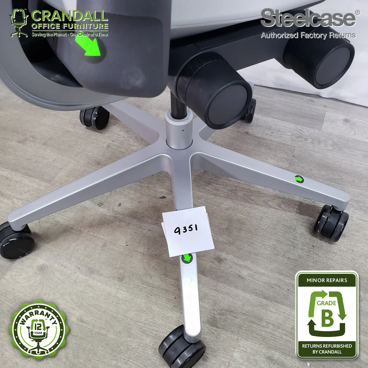 9351 - Steelcase Gesture - Grade B **CLOSEOUT - NO RETURNS** - Image 4