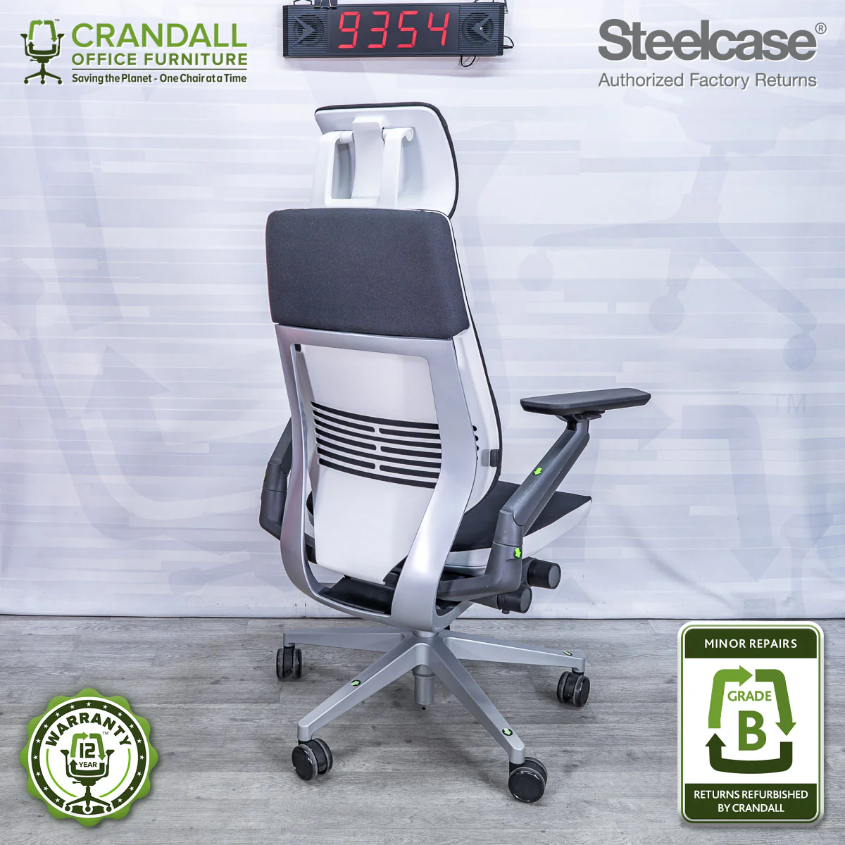 9354 - Steelcase Gesture with Headrest - Grade B - Image 2