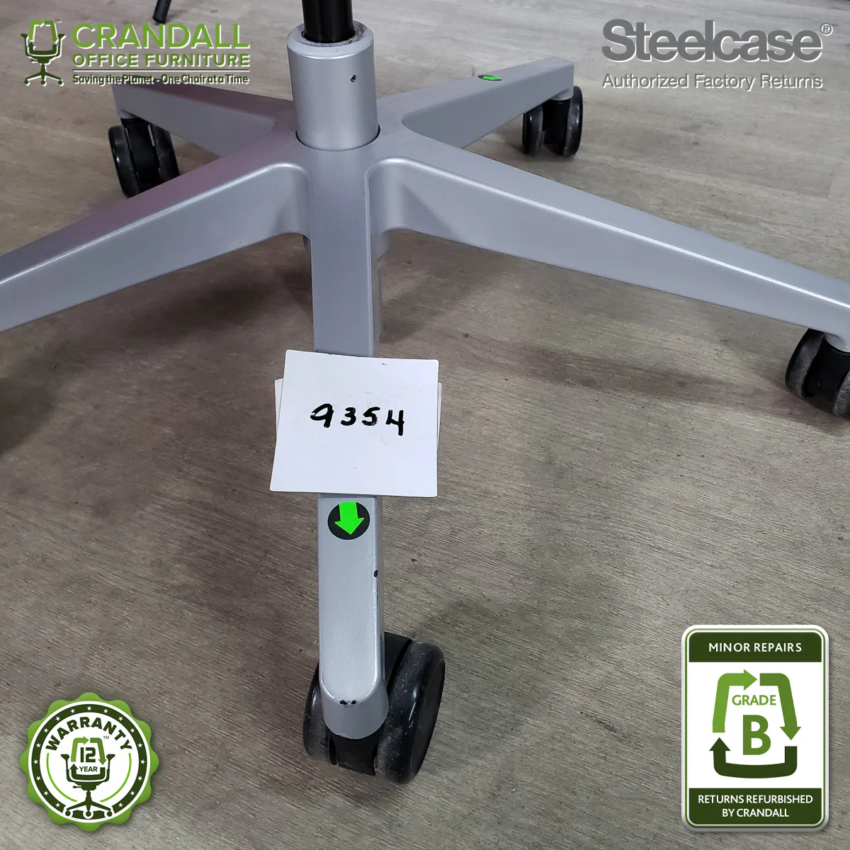 9354 - Steelcase Gesture with Headrest - Grade B - Image 4