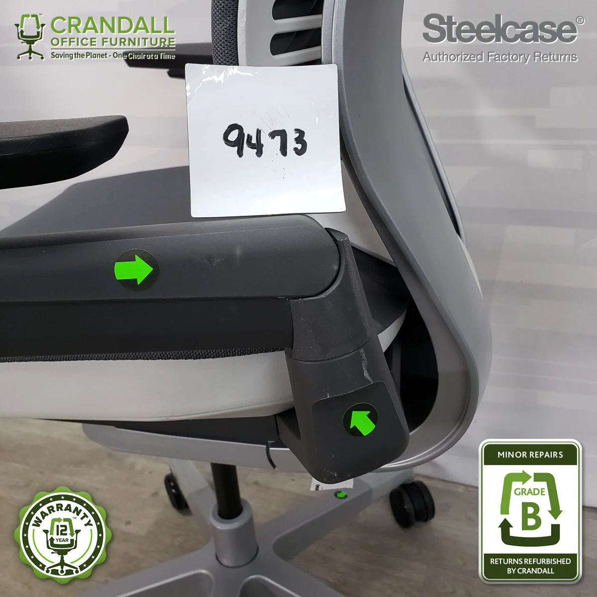 9473 - Steelcase Gesture - Grade B **CLOSEOUT - NO RETURNS** - Image 3