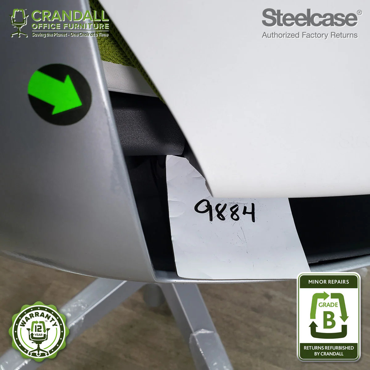 9884 - Steelcase Gesture - Grade B **CLOSEOUT - NO RETURNS** - Image 4