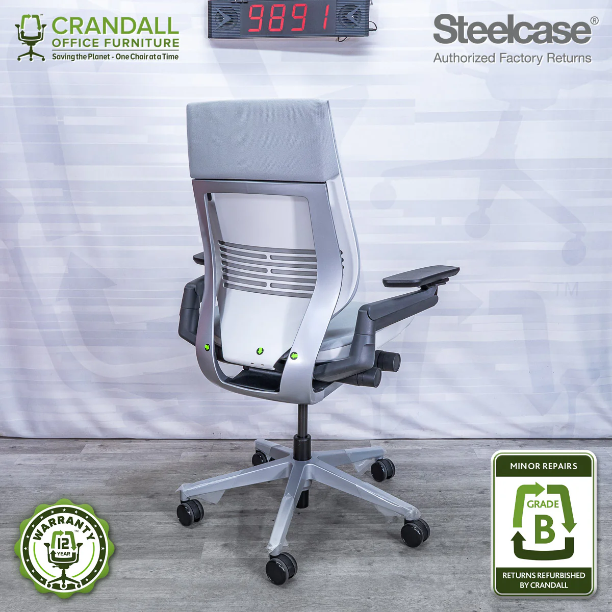 9891 - Steelcase Gesture - Grade B **CLOSEOUT - NO RETURNS** - Image 2