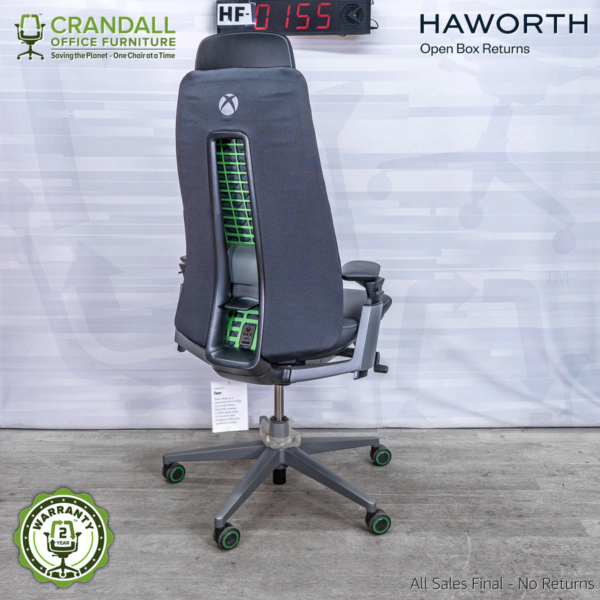 HF-0155 - Haworth x Xbox: Fern Gaming Chair - Image 2