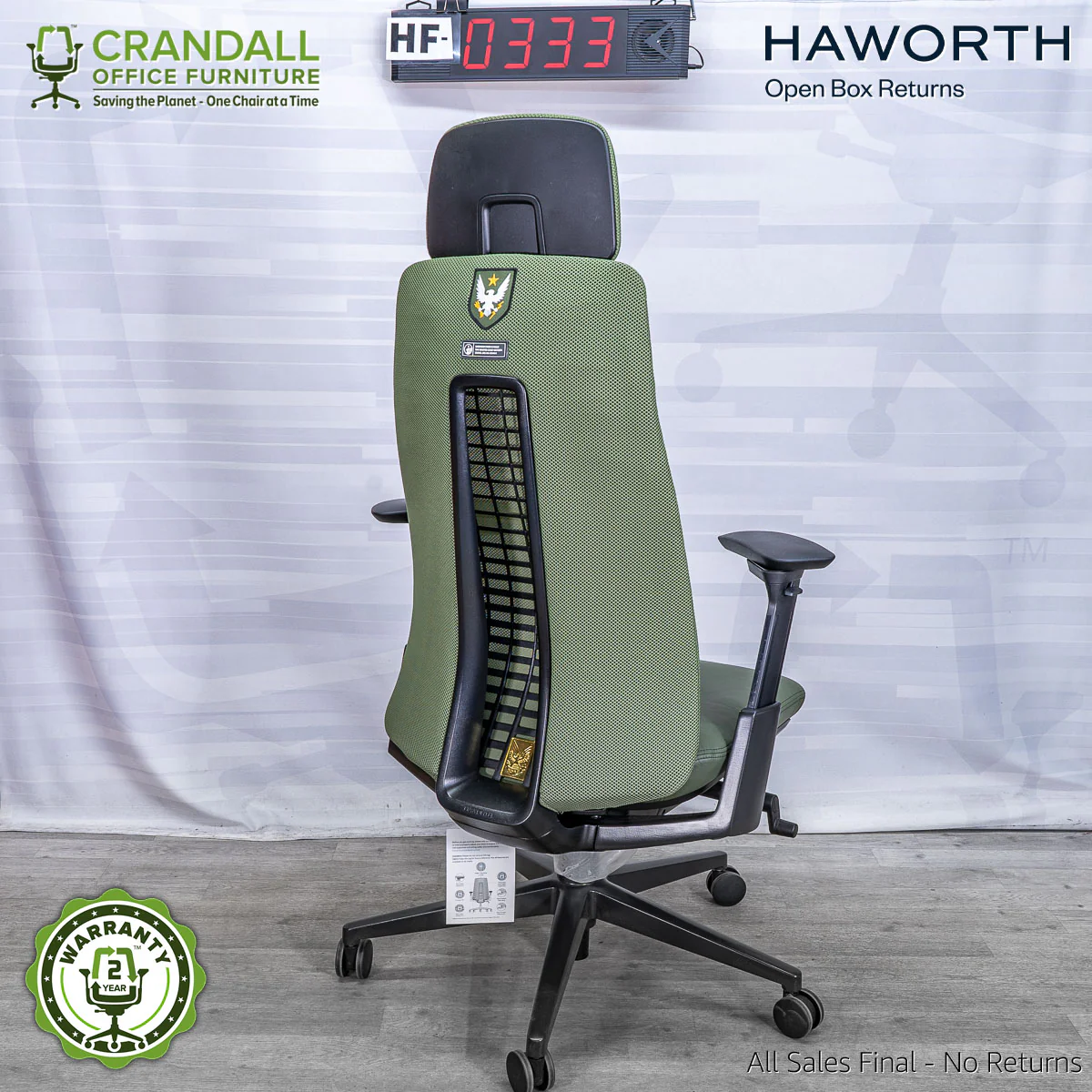 HF-0333 - Haworth Fern with Headrest - Image 2
