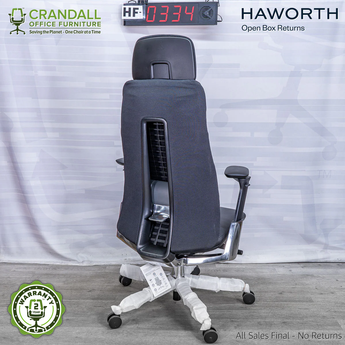 HF-0334 - Haworth Open Box Returns Fern with Headrest - Image 2