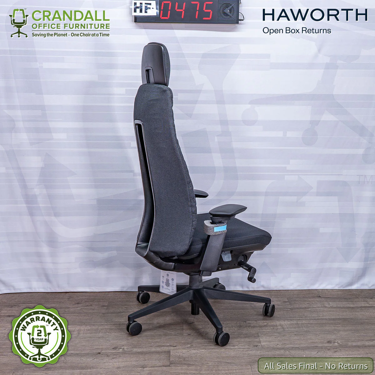 HF-0475 - Haworth Open Box Returns Fern with Headrest - Image 2