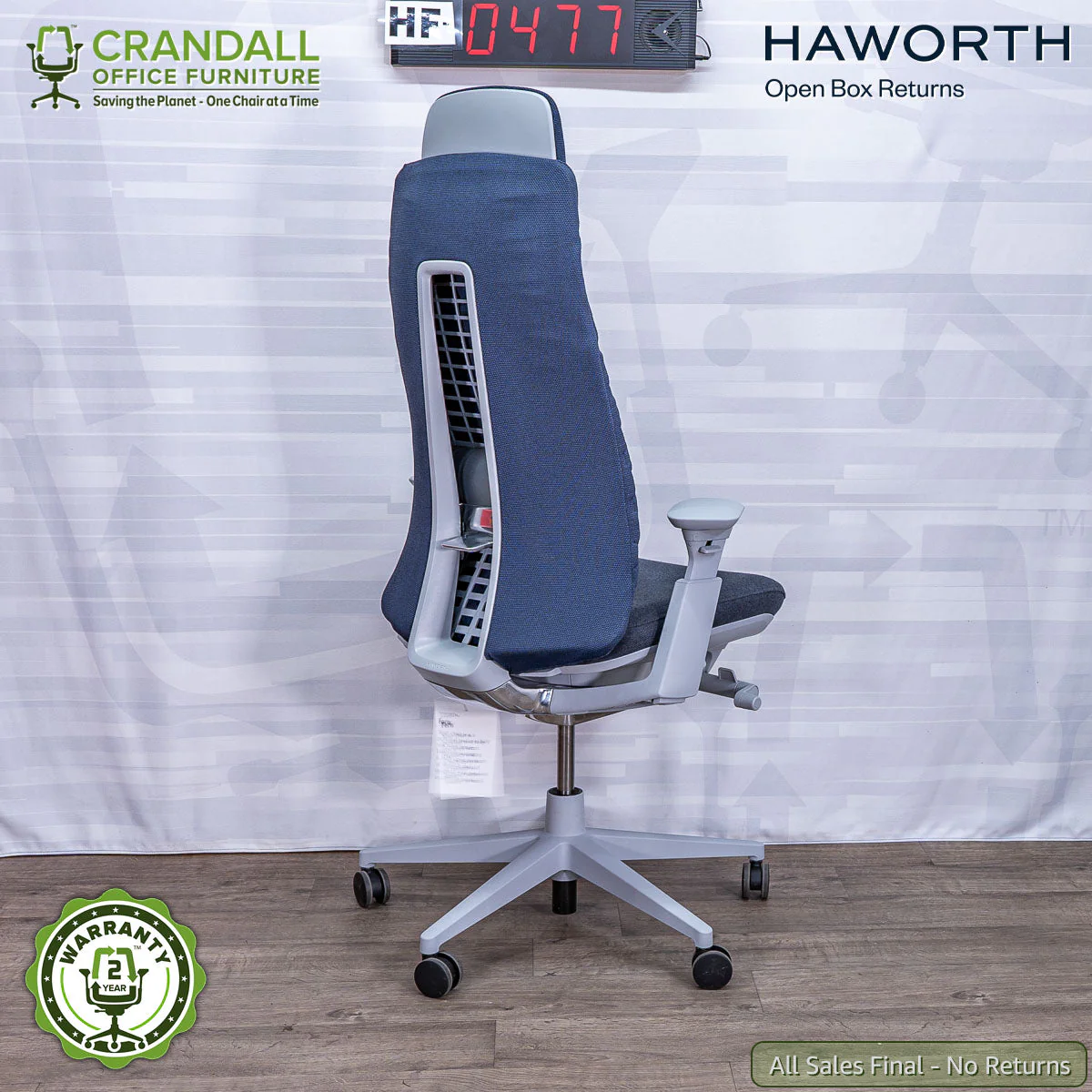 HF-0477 - Haworth Open Box Returns Fern with Headrest - Image 2