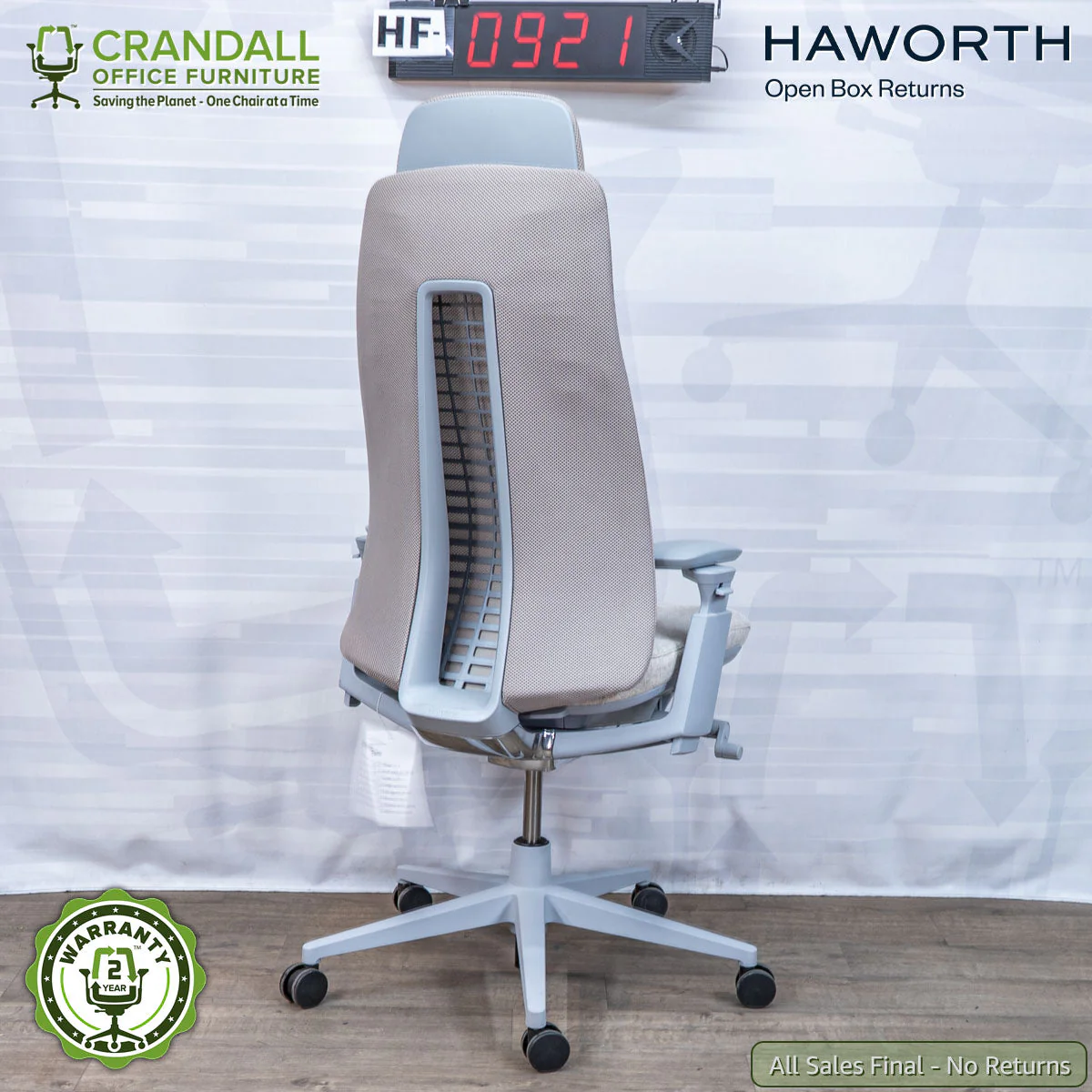 HF-0921 - Haworth Open Box Returns Fern with Headrest - Image 2