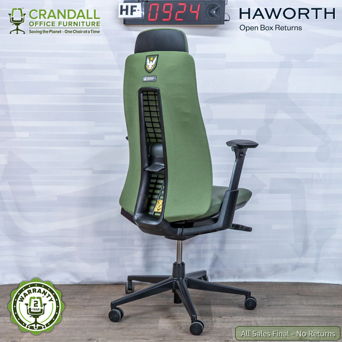 HF-0924 - Haworth Open Box Returns Fern with Headrest - Image 2