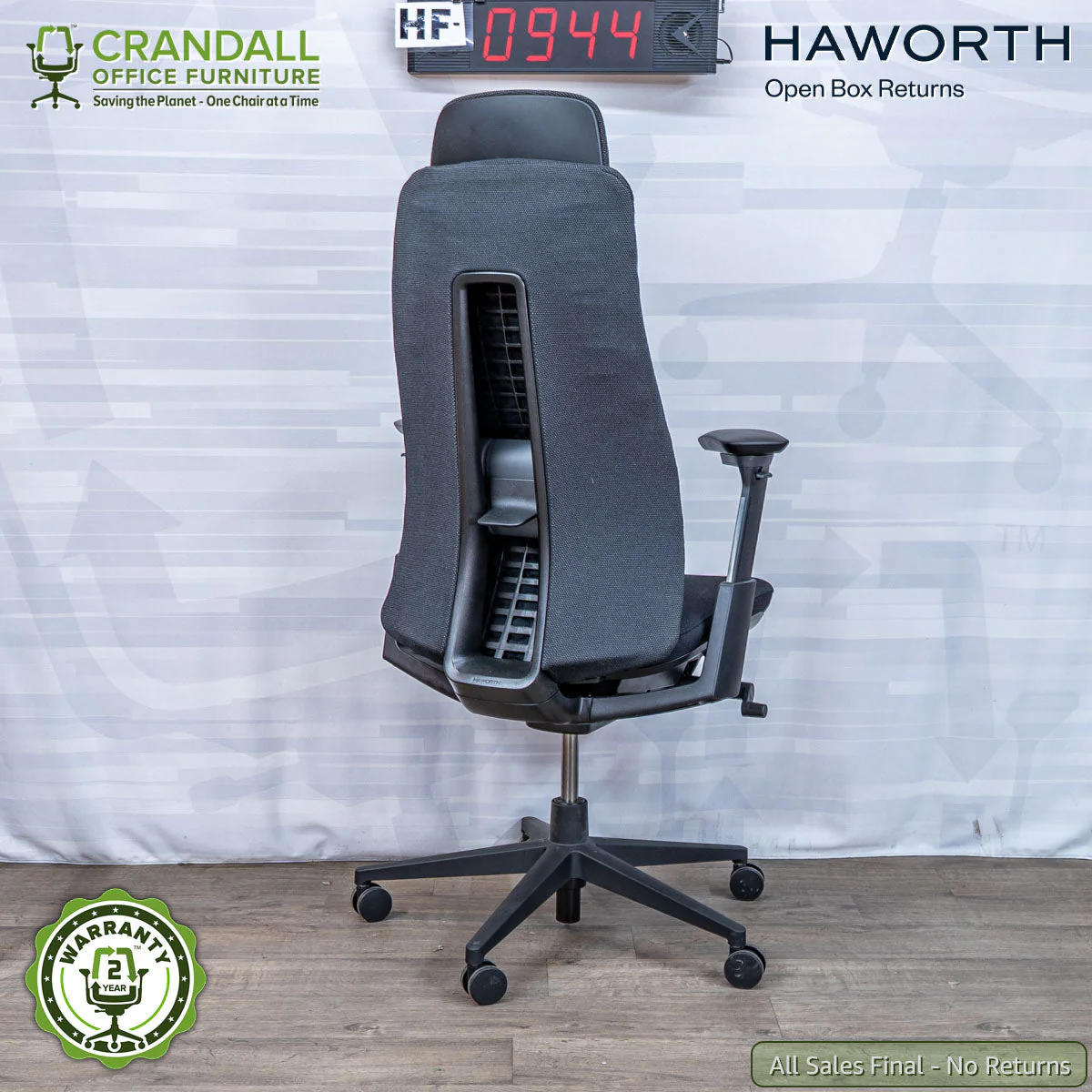 HF-0944 - Haworth Open Box Returns Fern with Headrest - Image 2
