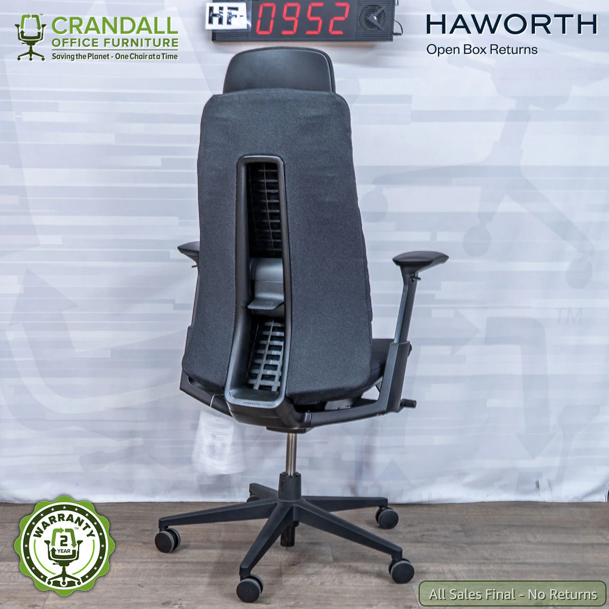HF-0952 - Haworth Open Box Returns Fern with Headrest - Image 2