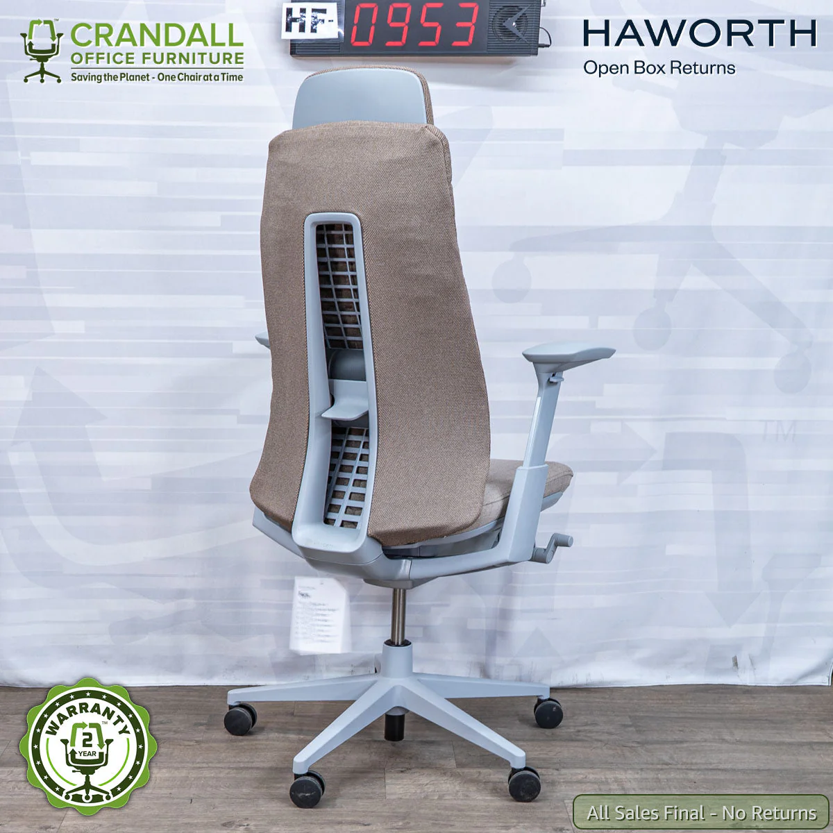 HF-0953 - Haworth Open Box Returns Fern with Headrest - Image 2