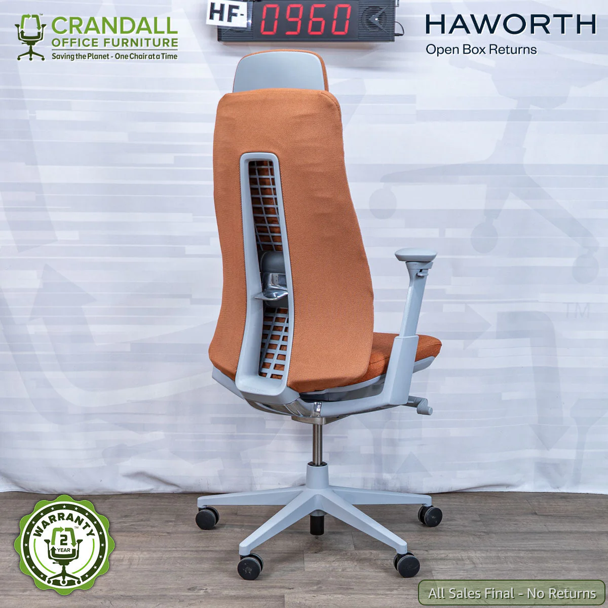 HF-0960 - Haworth Open Box Returns Fern with Headrest - Image 2