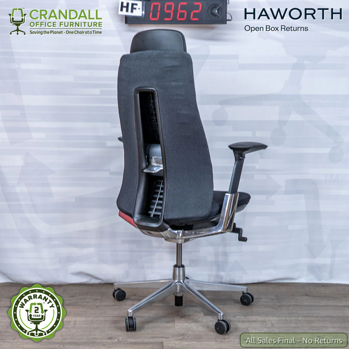 HF-0962 - Haworth Open Box Returns Fern with Headrest - Image 2
