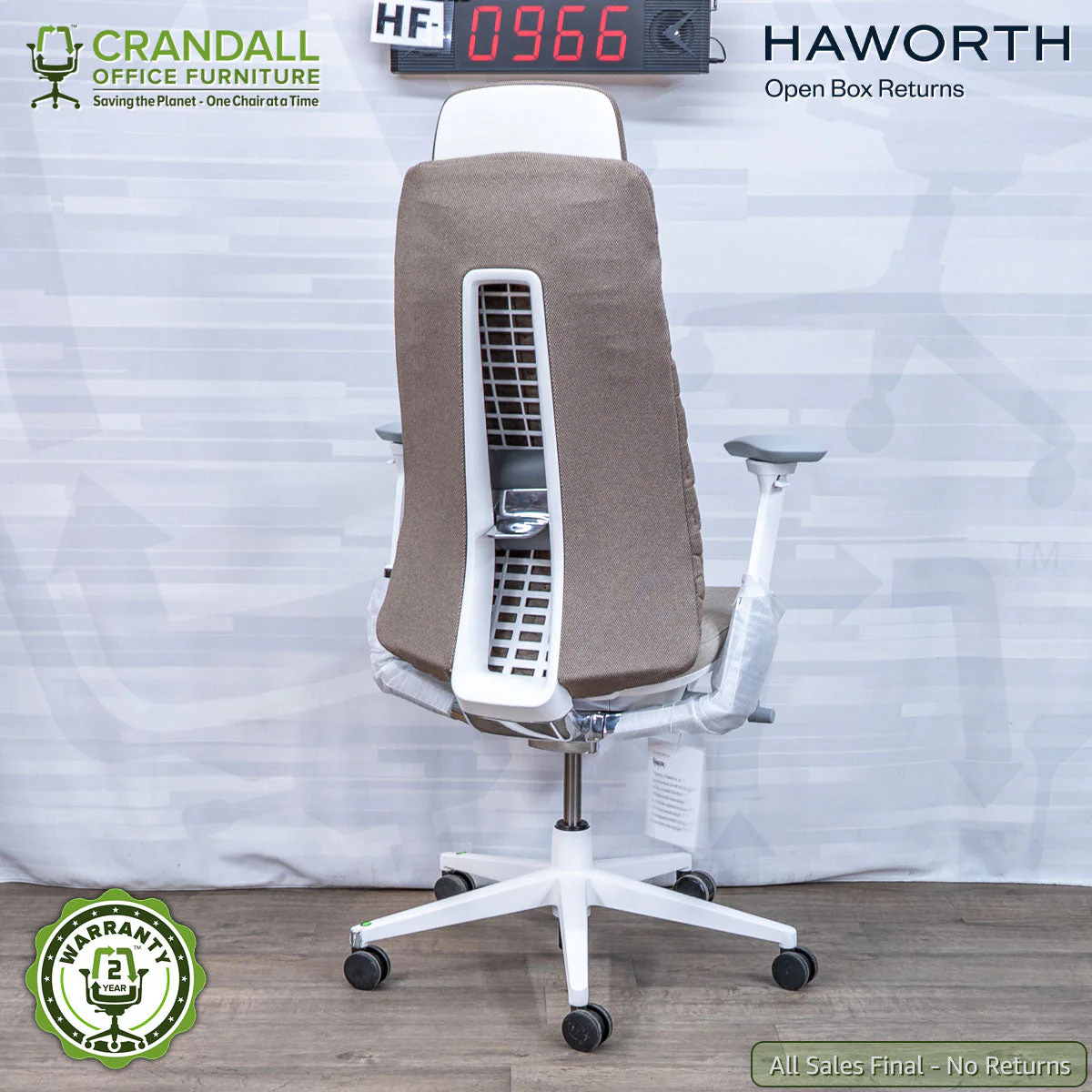 HF-0966 - Haworth Open Box Returns Fern with Headrest - Image 2