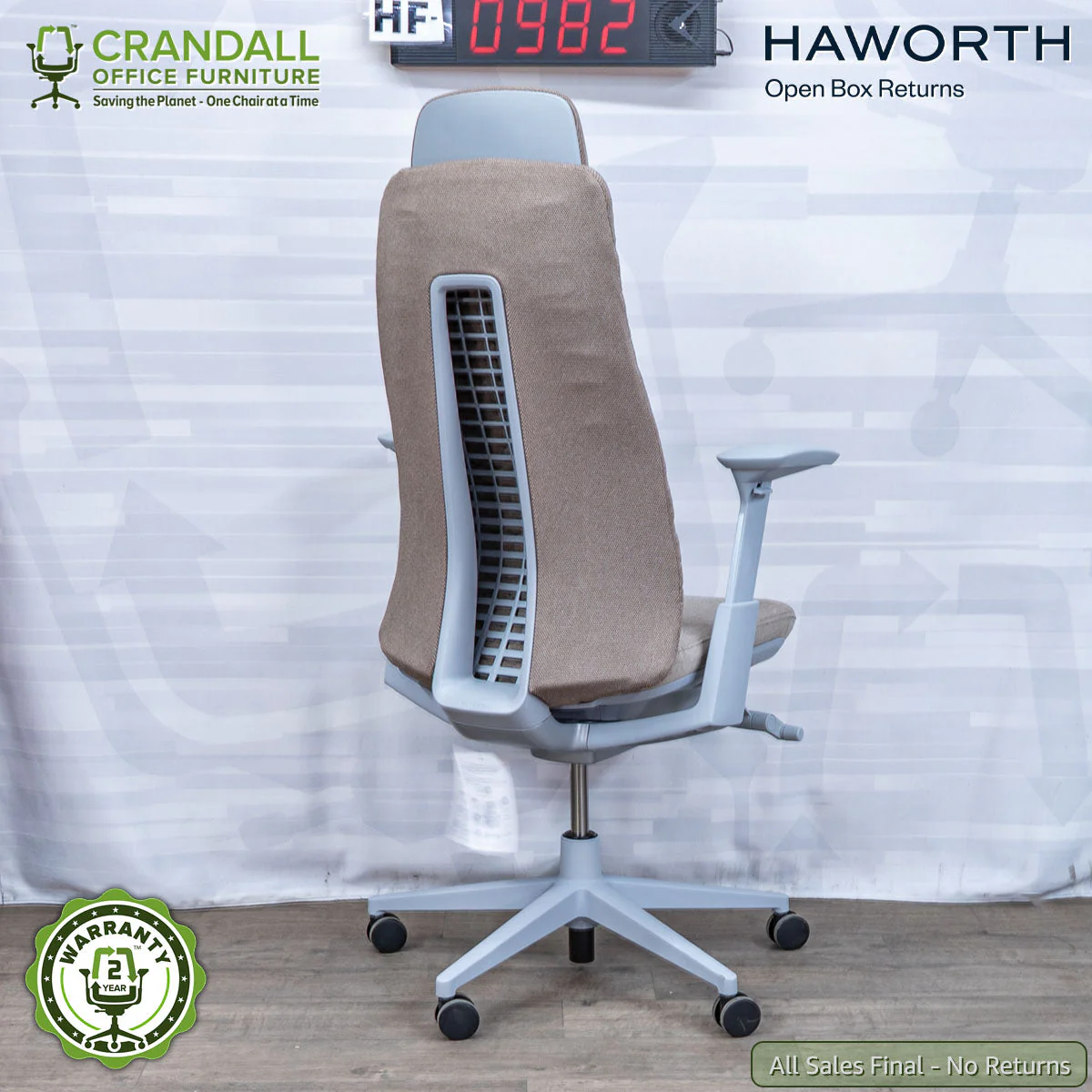 HF-0982 - Haworth Open Box Returns Fern with Headrest - Image 2