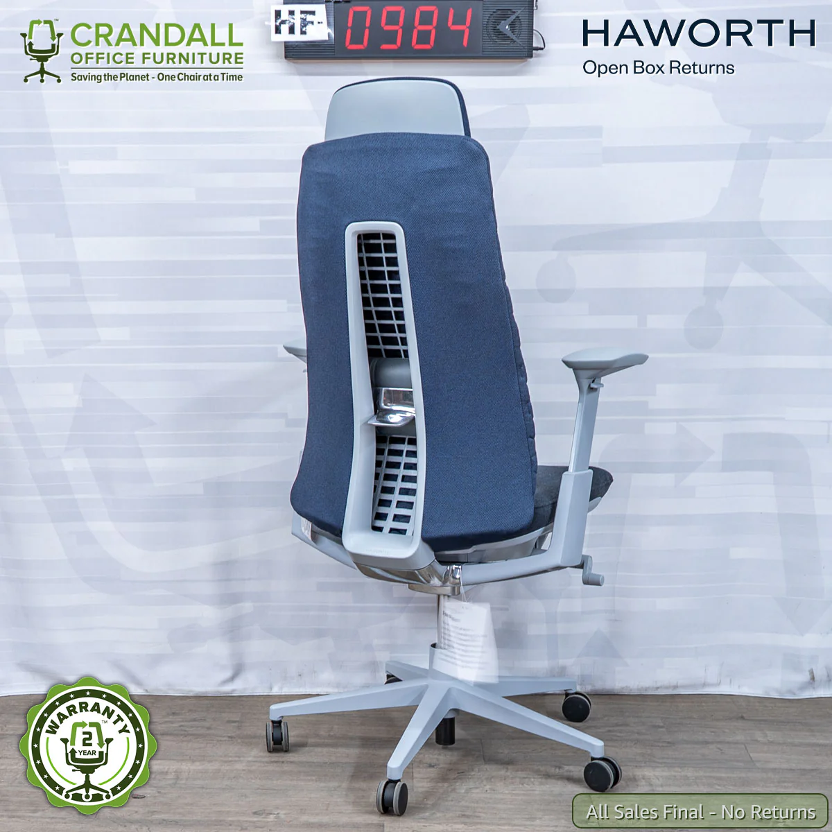 HF-0984 - Haworth Open Box Returns Fern with Headrest - Image 2
