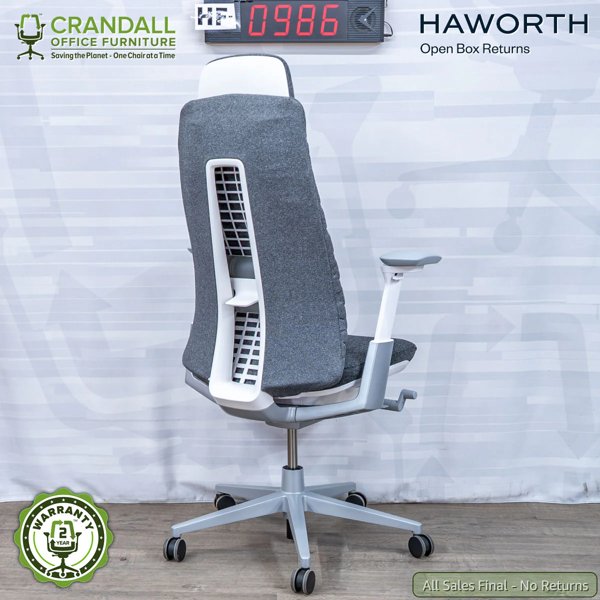 HF-0986 - Haworth Open Box Returns Fern with Headrest - Image 2