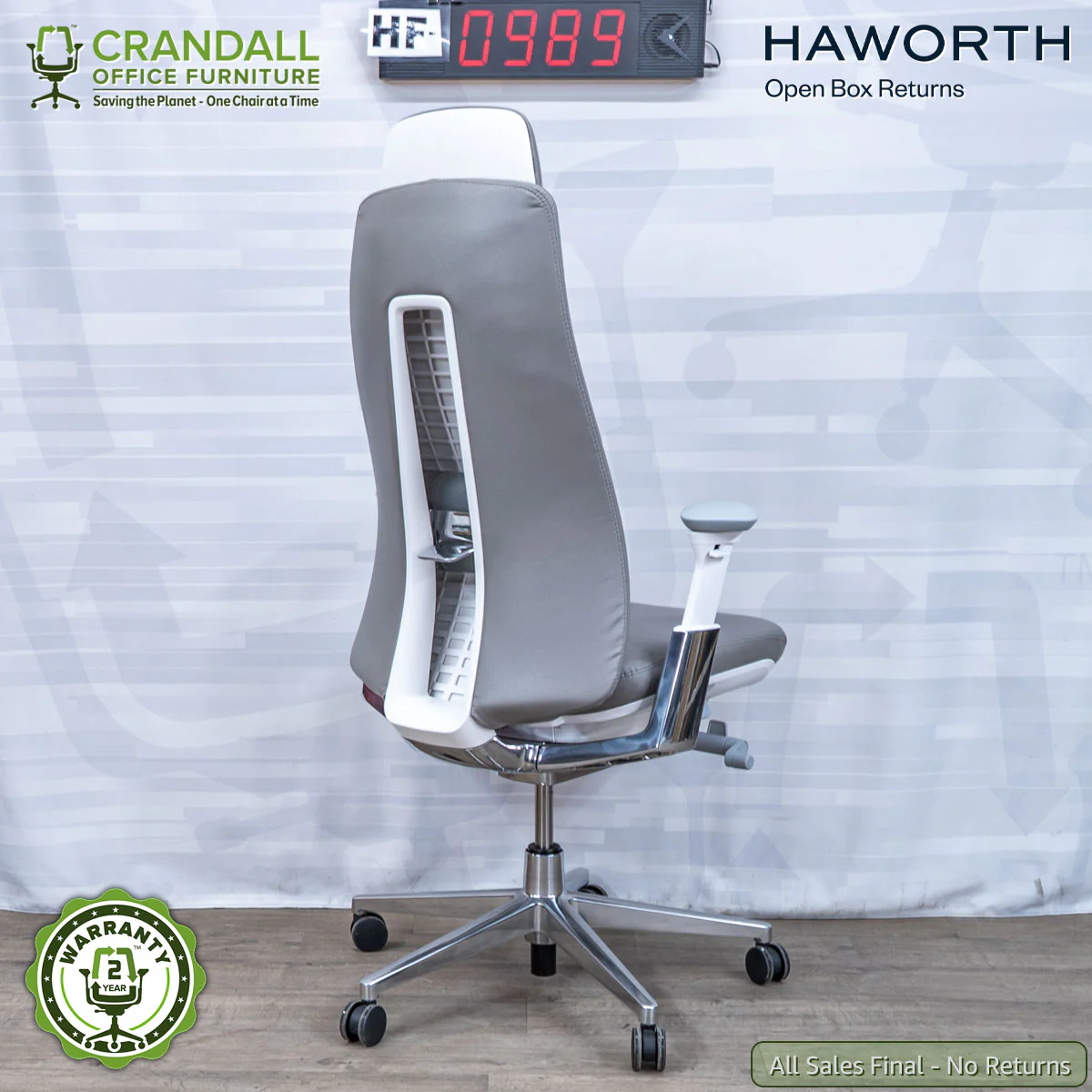 HF-0989 - Haworth Open Box Returns Fern with Headrest - Image 2