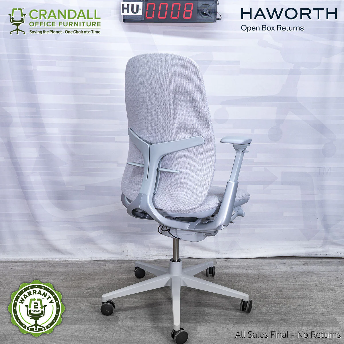 HU-0008 - Haworth Open Box Returns Zody LX Upholstered - Image 2