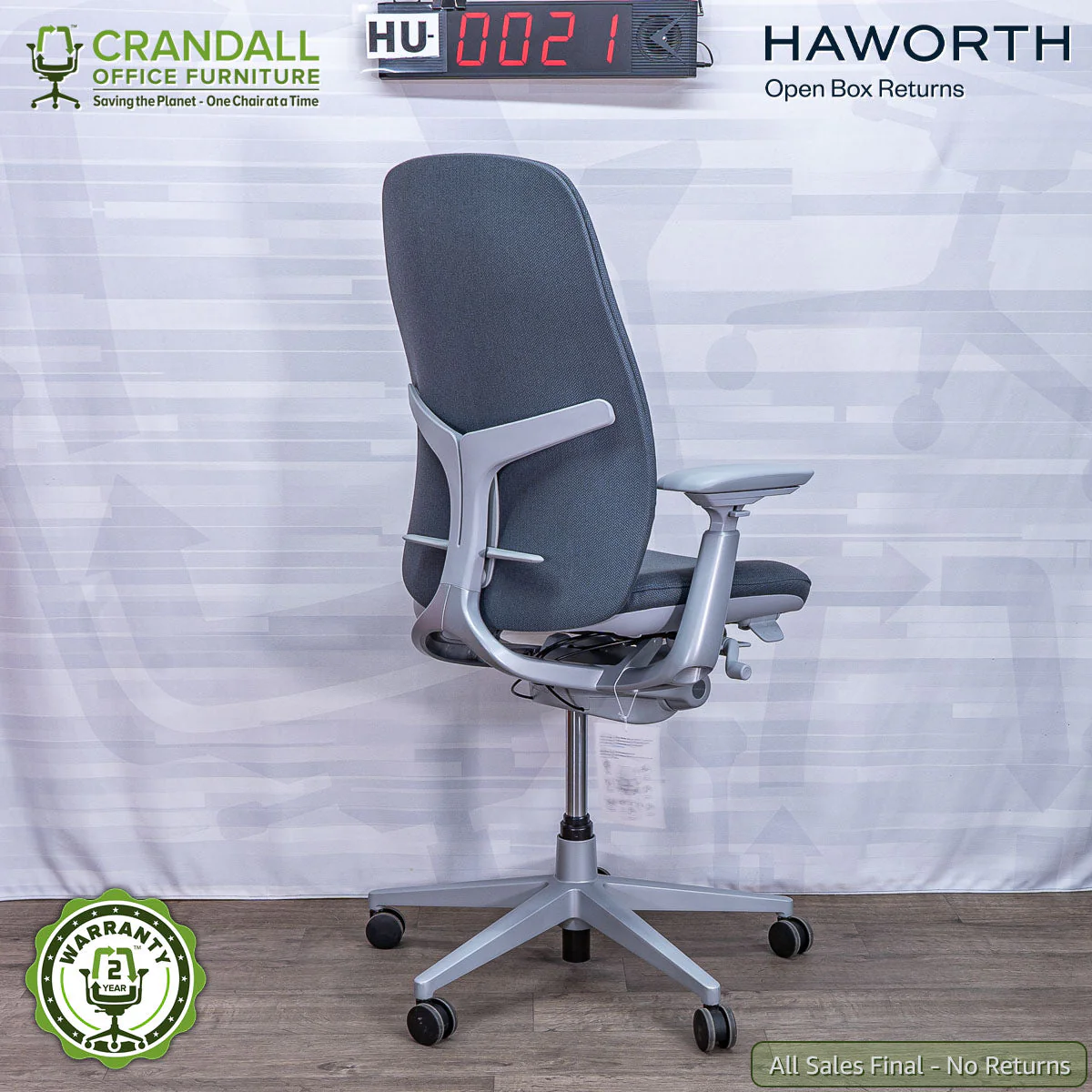 HU-0021 - Haworth Open Box Returns Zody LX Upholstered - Image 2