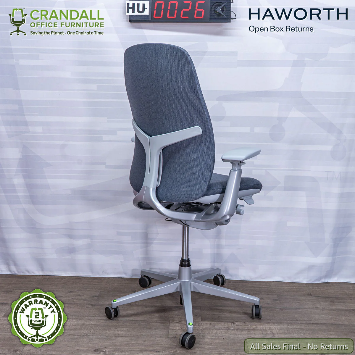 HU-0026 - Haworth Open Box Returns Zody LX Upholstered - Image 2