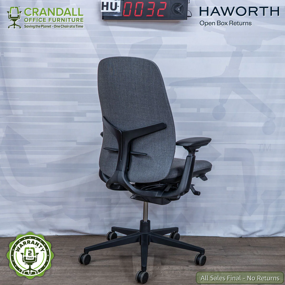 HU-0032 - Haworth Open Box Returns Zody LX Upholstered - Image 2