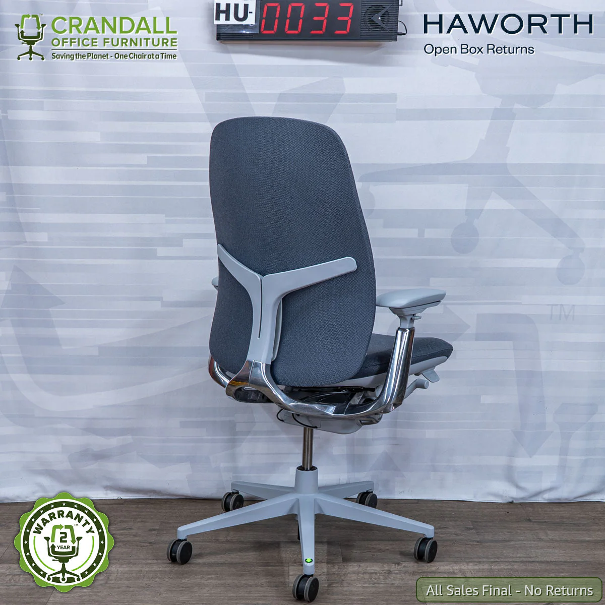 HU-0033 - Haworth Open Box Returns Zody LX Upholstered - Image 2