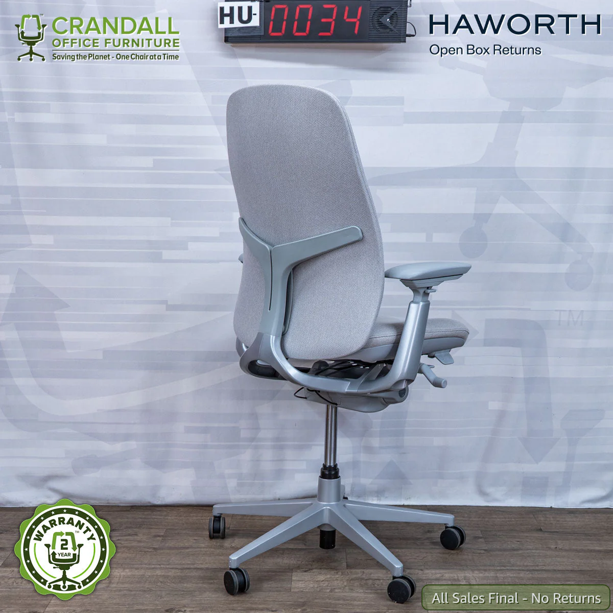 HU-0034 - Haworth Open Box Returns Zody LX Upholstered - Image 2