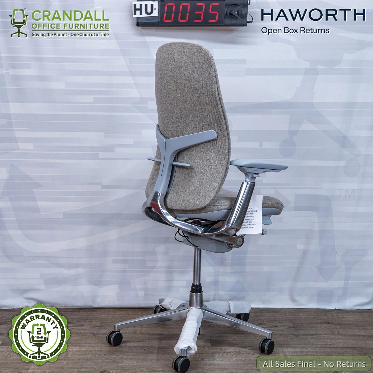 HU-0035 - Haworth Open Box Returns Zody LX Upholstered - Image 2