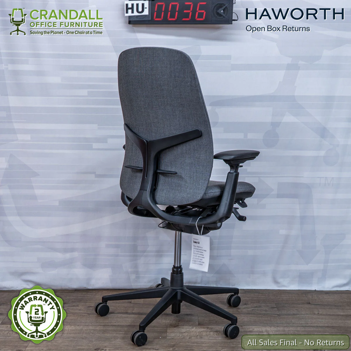 HU-0036 - Haworth Open Box Returns Zody LX Upholstered - Image 2