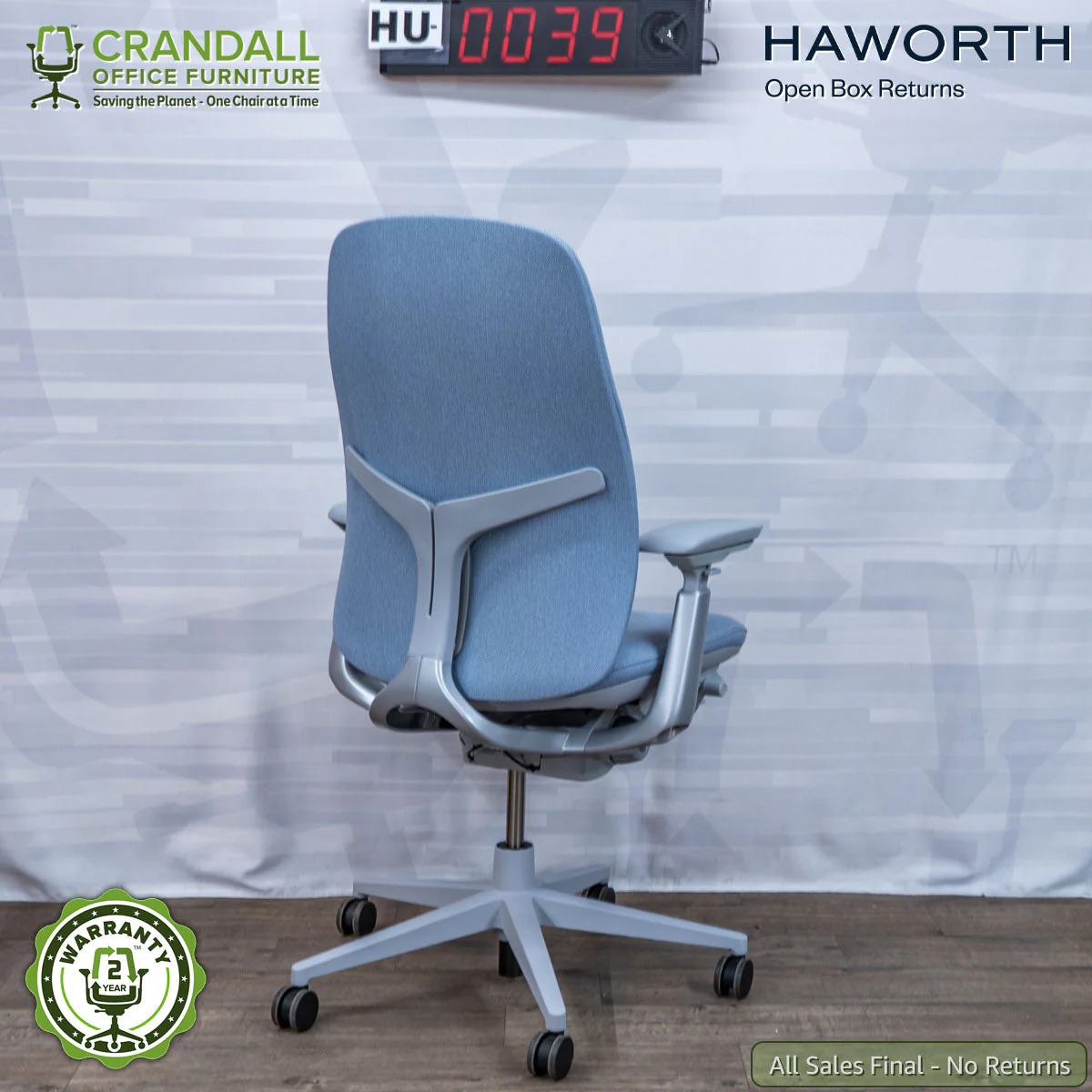 HU-0039 - Haworth Open Box Returns Zody LX Upholstered - Image 2