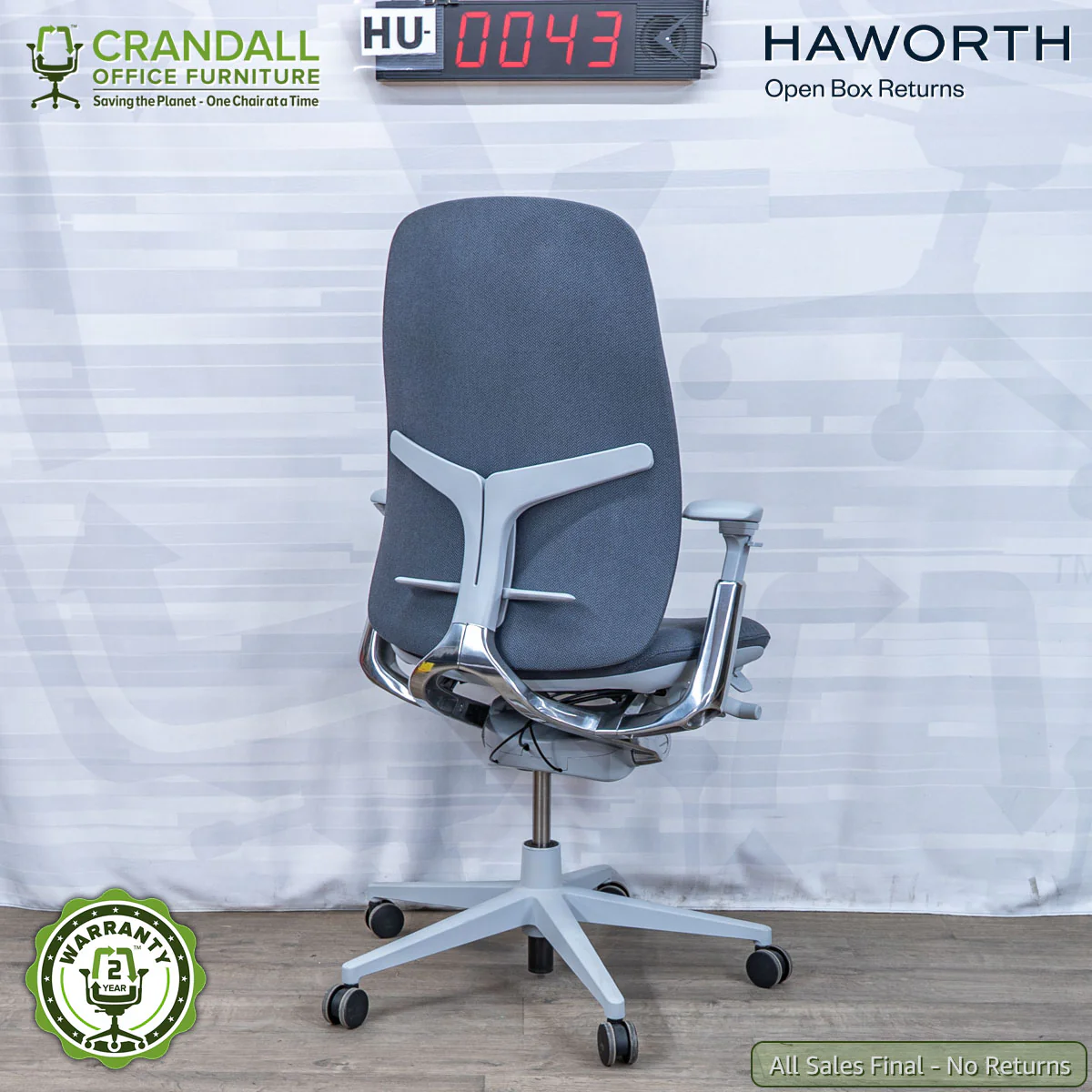 HU-0043 - Haworth Open Box Returns Zody LX Upholstered - Image 2