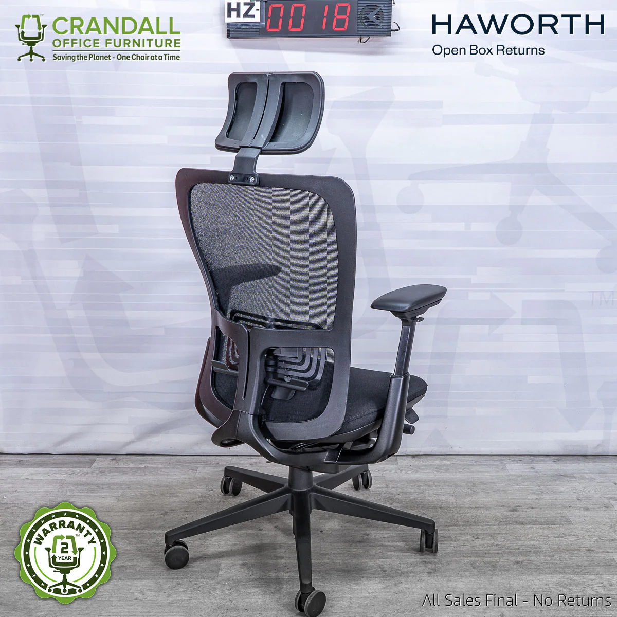 HZ-0018 - Haworth Zody with Headrest - Image 2