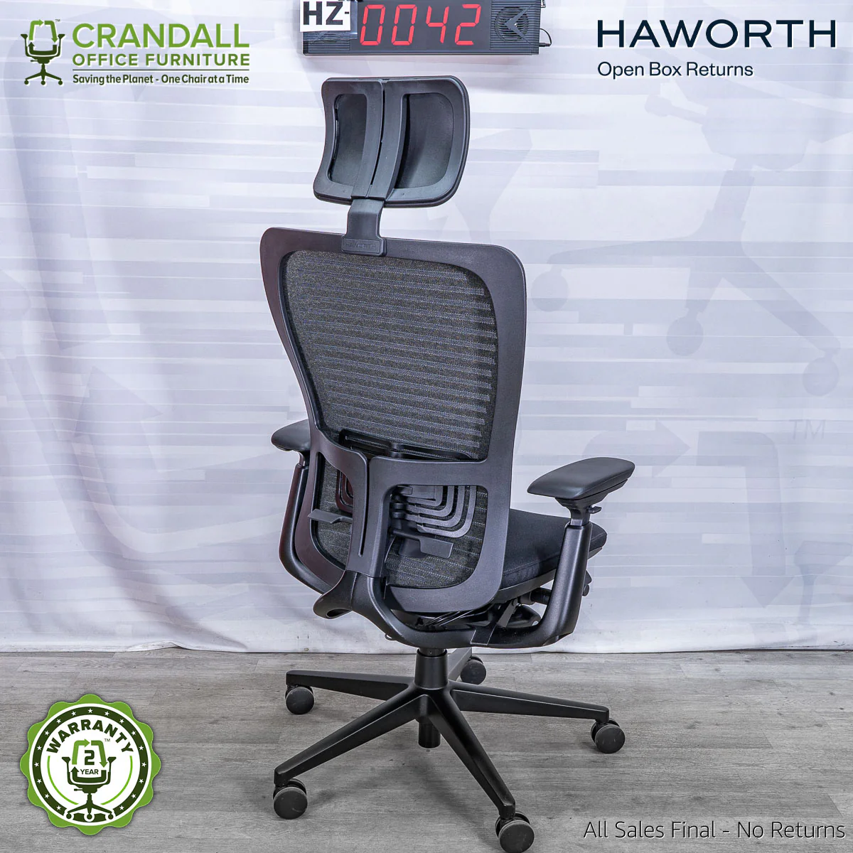 HZ-0042 - Haworth Zody with Headrest - Image 2