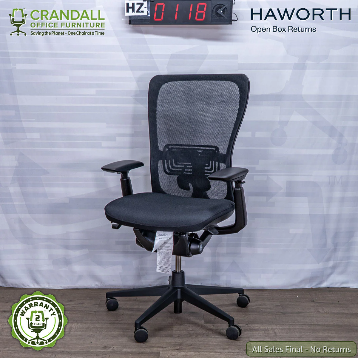 HZ-0118 - Haworth Open Box Returns Zody